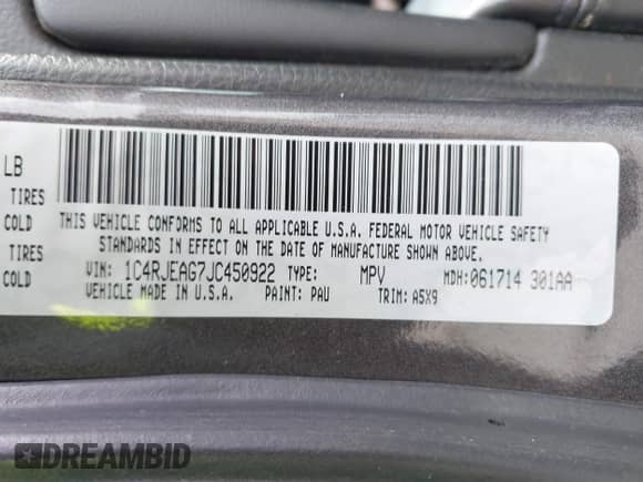 2018 Jeep Grand Cherokee Laredo z VIN 1C4RJEAG7JC450922, wystawiony jako IAAI lot #41169294 z przebiegiem 158 689 mil mil oraz . Historia ofert i sprzedaży dostępna na DreamBid. Obrazek 9.