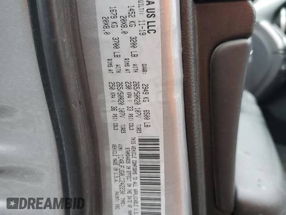 2020 Jeep Grand Cherokee Summit z VIN 1C4RJFJG0LC242230, wystawiony jako Copart lot #79306044 z przebiegiem 62 190 mil mil oraz Nie do naprawy • Non repairable. Historia ofert i sprzedaży dostępna na DreamBid. Obrazek 14.