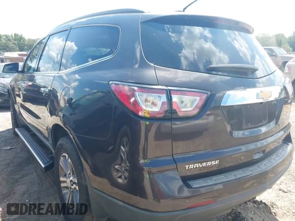 2017 Chevrolet Traverse LT with VIN 1GNKRGKD3HJ185049, listed as a IAAI auction lot 43206763 with 168,805 mi miles and . Bid and sale history available at DreamBid. Image 3.