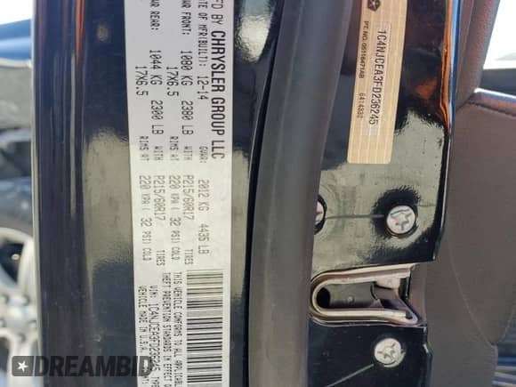 2015 Jeep Compass High Altitude с VIN 1C4NJCEA3FD236245, выставлен на аукционе Copart как лот 42554995 с пробегом 98 950 миль миль и Списание • Salvage title. История ставок и продаж доступна на DreamBid. Изображение 13.