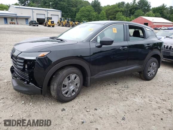 2025 Nissan Kicks S с VIN 3N8AP6BB6SL350230, выставлен на аукционе Copart как лот 61344215 с пробегом Не указан миль и Списание • Salvage title. История ставок и продаж доступна на DreamBid. Изображение 1.