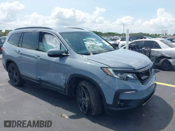 2022 Honda Pilot Special Edition with VIN 5FNYF5H24NB033970, listed as a IAAI auction lot 42391656 with 44,504 mi miles and . Bid and sale history available at DreamBid. Image 1.