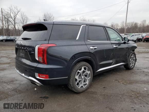2021 Hyundai Palisade Calligraphy z VIN KM8R7DHE7MU310991, wystawiony jako Copart lot #77602463 z przebiegiem 28 943 mil mil oraz . Historia ofert i sprzedaży dostępna na DreamBid. Obrazek 3.