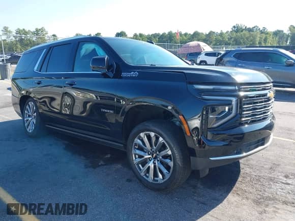 2025 Chevrolet Tahoe High Country с VIN 1GNS6TRL0SR134406, выставлен на аукционе IAAI как лот 42835506 с пробегом 15 миль миль и . История ставок и продаж доступна на DreamBid. Изображение 1.