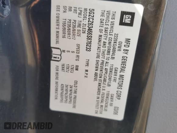 2006 Saturn VUE z VIN 5GZCZ63466S876233, wystawiony jako Copart lot #77425494 z przebiegiem 82 925 mil mil oraz Szkoda całkowita • Salvage title. Historia ofert i sprzedaży dostępna na DreamBid. Obrazek 13.