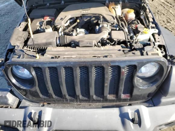 2021 Jeep Wrangler Unlimited 80th Anniversary with VIN 1C4HJXDG5MW527034, listed as a Copart auction lot 42633925 with 34,348 mi miles and Salvage title. Bid and sale history available at DreamBid. Image 11.