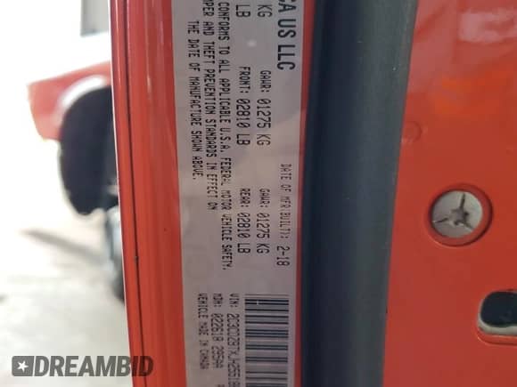 2018 Dodge Challenger T/A с VIN 2C3CDZBTXJH255186, выставлен на аукционе Copart как лот 68234784 с пробегом 65 848 миль миль и Списание • Salvage title. История ставок и продаж доступна на DreamBid. Изображение 13.