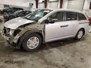 2014 Honda Odyssey LX с VIN 5FNRL5H21EB007064, выставлен на аукционе Copart как лот 69064535 с пробегом 26 457 миль миль и Списание • Salvage title. История ставок и продаж доступна на DreamBid. Изображение 1.