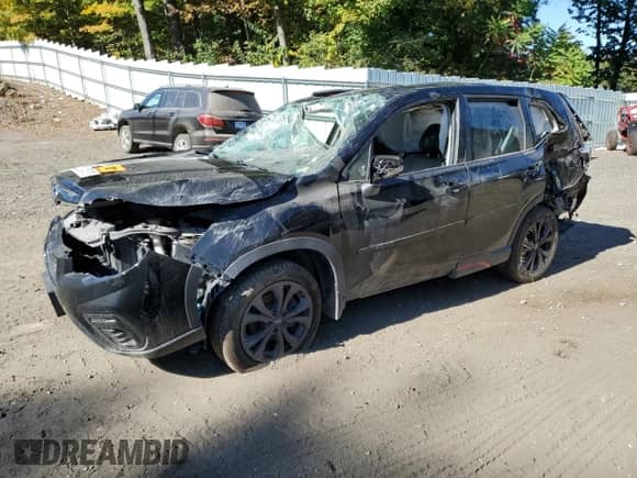 2021 Subaru Forester Special Sports z VIN JF2SKARC9MH464760, wystawiony jako Copart lot #82047675 z przebiegiem 43 615 mil mil oraz Szkoda całkowita • Salvage title. Historia ofert i sprzedaży dostępna na DreamBid. Obrazek 1.