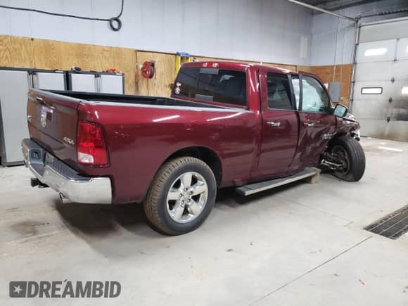 2018 Ram 1500 Big Horn z VIN 1C6RR7GT7JS312139, wystawiony jako Copart lot #63465395 z przebiegiem 64 438 mil mil oraz Czysty tytuł • Clean title. Historia ofert i sprzedaży dostępna na DreamBid. Obrazek 3.