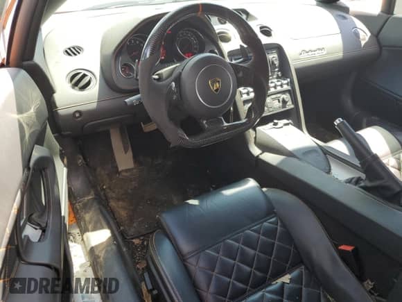 2013 Lamborghini Gallardo with VIN ZHWGU5AUXDLA13144, listed as a Copart auction lot 62292543 with 15,171 mi miles and Salvage title. Bid and sale history available at DreamBid. Image 8.