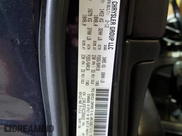 2012 Jeep Grand Cherokee Limited z VIN 1C4RJFBT4CC264632, wystawiony jako Copart lot #90137105 z przebiegiem 214 018 mil mil oraz Czysty tytuł • Clean title. Historia ofert i sprzedaży dostępna na DreamBid. Obrazek 13.