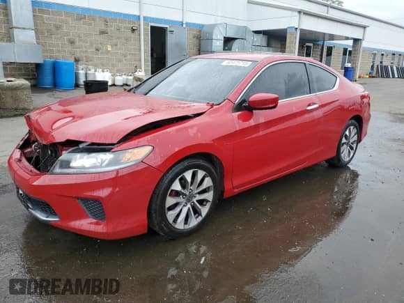 2014 Honda Accord LX-S with VIN 1HGCT1B37EA010450, listed as a Copart auction lot 60471715 with 112,005 mi miles and Salvage title. Bid and sale history available at DreamBid. Image 1.