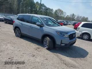 2022 Honda Passport EX-L с VIN 5FNYF8H51NB030262, выставлен на аукционе IAAI как лот 41911194 с пробегом 56 877 миль миль и . История ставок и продаж доступна на DreamBid. Изображение 1.