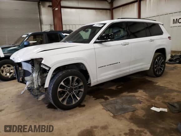 2023 Jeep Grand Cherokee Overland с VIN 1C4RJKDG8P8782258, выставлен на аукционе Copart как лот 44115845 с пробегом 25 123 миль миль и Списание • Salvage title. История ставок и продаж доступна на DreamBid. Изображение 1.