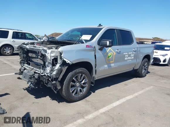 2022 Chevrolet Silverado 1500 RST with VIN 3GCUDEET4NG595797, listed as a IAAI auction lot 42921820 with 66,506 mi miles and . Bid and sale history available at DreamBid. Image 2.