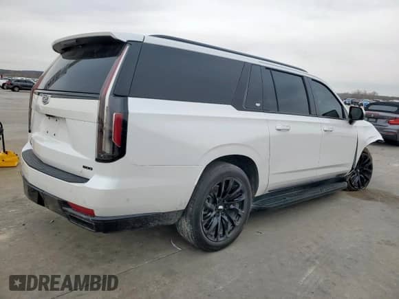 2023 Cadillac Escalade ESV 4WD Sport Platinum с VIN 1GYS4RKL1PR358913, выставлен на аукционе Copart как лот 46321195 с пробегом 39 622 миль миль и Списание • Salvage title. История ставок и продаж доступна на DreamBid. Изображение 3.