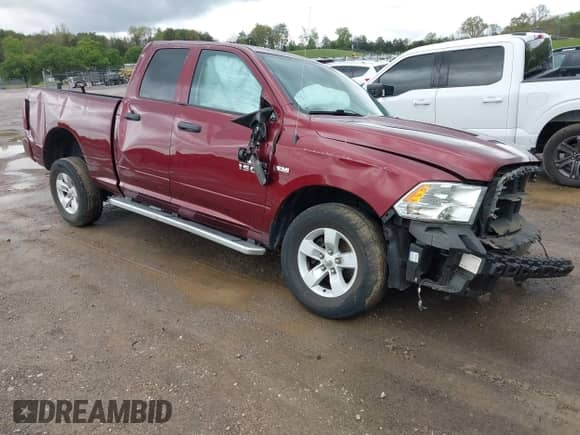 2016 Ram 1500 Tradesman with VIN 1C6RR7FT9GS344844, listed as a IAAI auction lot 42007563 with 31,395 mi miles and . Bid and sale history available at DreamBid. Image 1.