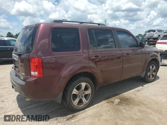 2013 Honda Pilot EX-L with VIN 5FNYF4H68DB066286, listed as a Copart auction lot 63917415 with 221,693 mi miles and Salvage title. Bid and sale history available at DreamBid. Image 3.