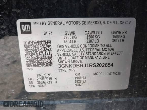 2024 Chevrolet Blazer EV eAWD LT z VIN 3GNKDBRJ1RS202654, wystawiony jako IAAI lot #42925562 z przebiegiem 23 503 mil mil oraz . Historia ofert i sprzedaży dostępna na DreamBid. Obrazek 9.