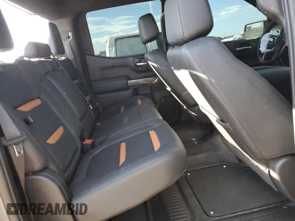 2021 GMC Sierra 1500 AT4 with VIN 1GTP9EELXMZ183235, listed as a Copart auction lot 80099855 with 53,432 mi miles and Salvage title. Bid and sale history available at DreamBid. Image 10.