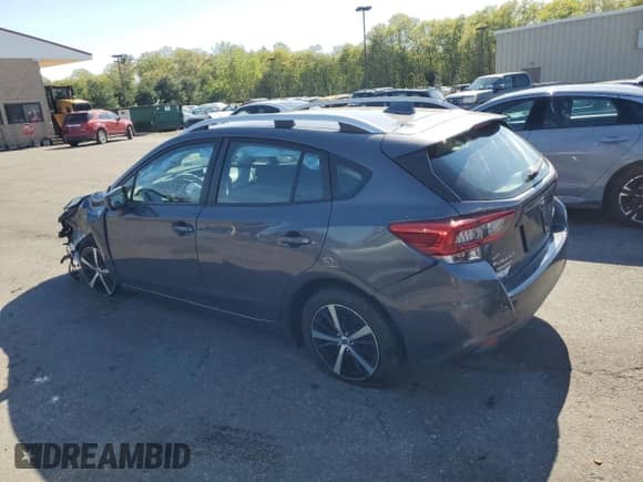 2021 Subaru Impreza Premium with VIN 4S3GTAV68M3702161, listed as a Copart auction lot 56279445 with 26,535 mi miles and Salvage title. Bid and sale history available at DreamBid. Image 2.