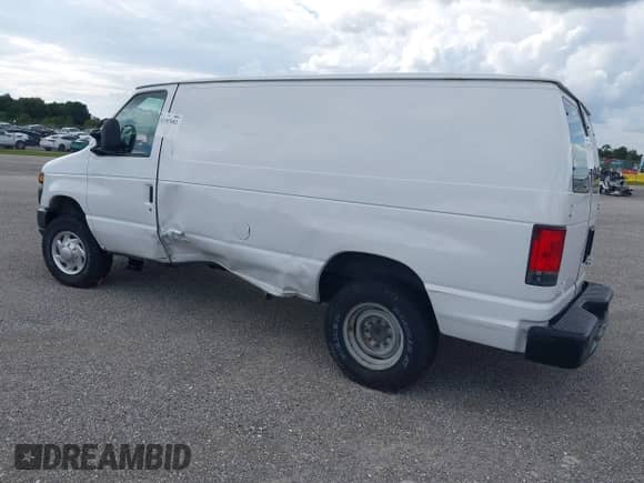 2013 Ford Econoline Cargo Commercial with VIN 1FTNE2EW1DDB21585, listed as a IAAI auction lot 42107682 with 266,895 mi miles and . Bid and sale history available at DreamBid. Image 3.