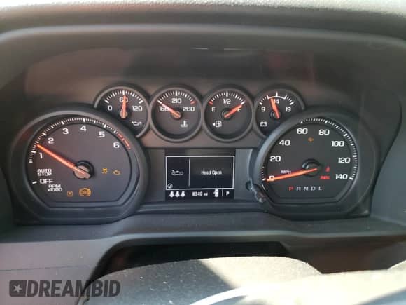 2024 Chevrolet Silverado 1500 Custom Trail Boss with VIN 3GCPDCEK1RG429381, listed as a Copart auction lot 55667035 with 8,349 mi miles and Salvage title. Bid and sale history available at DreamBid. Image 9.