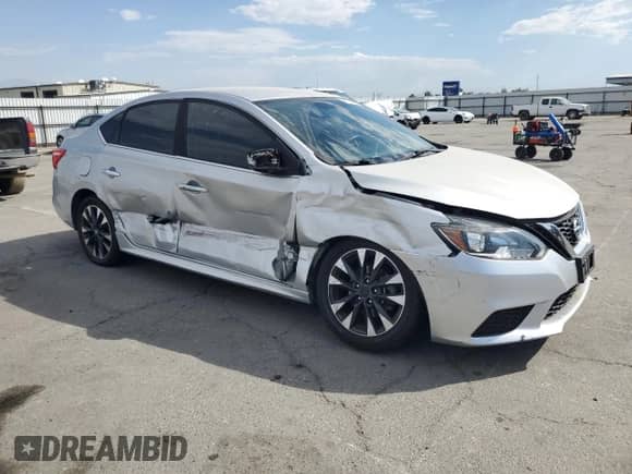 2017 Nissan Sentra SV with VIN 3N1AB7AP7HY318074, listed as a Copart auction lot 81750495 with 61,124 mi miles and Salvage title. Bid and sale history available at DreamBid. Image 4.