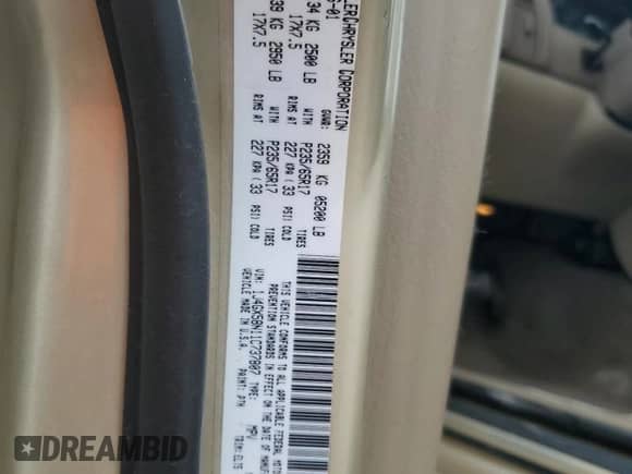 2001 Jeep Grand Cherokee Limited с VIN 1J4GX58N11C737807, выставлен на аукционе Copart как лот 82353575 с пробегом 156 723 миль миль и Списание • Salvage title. История ставок и продаж доступна на DreamBid. Изображение 13.