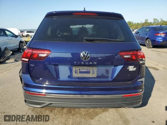 2023 Volkswagen Tiguan SE with VIN 3VVNB7AX2PM100310, listed as a Copart auction lot 80326395 with 8,474 mi miles and Salvage title. Bid and sale history available at DreamBid. Image 6.