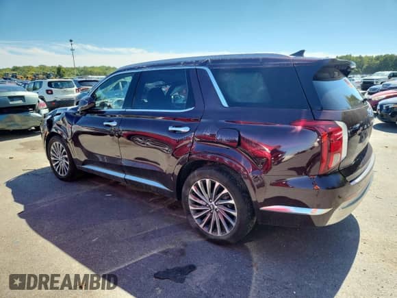 2024 Hyundai Palisade Calligraphy с VIN KM8R7DGE6RU726619, выставлен на аукционе Copart как лот 71977655 с пробегом 40 198 миль миль и Списание • Salvage title. История ставок и продаж доступна на DreamBid. Изображение 2.