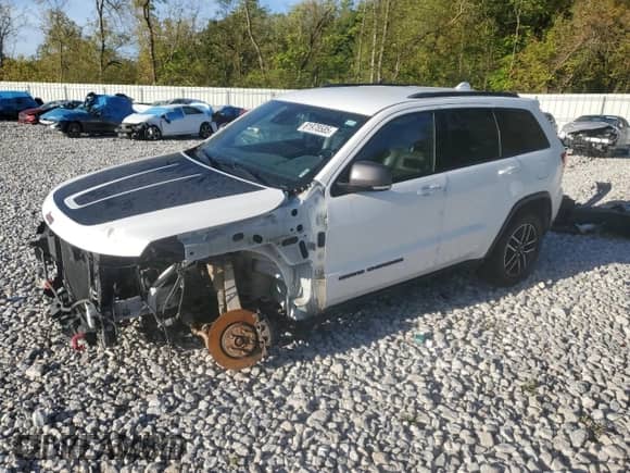 2021 Jeep Grand Cherokee Trailhawk с VIN 1C4RJFLTXMC626706, выставлен на аукционе Copart как лот 81978585 с пробегом 77 983 миль миль и Списание • Salvage title. История ставок и продаж доступна на DreamBid. Изображение 1.