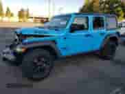 2021 Jeep Wrangler Unlimited Sport S with VIN 1C4HJXDN1MW601497, listed as a Copart auction lot 70405575 with 9,759 mi miles and Salvage title. Bid and sale history available at DreamBid. Image 1.