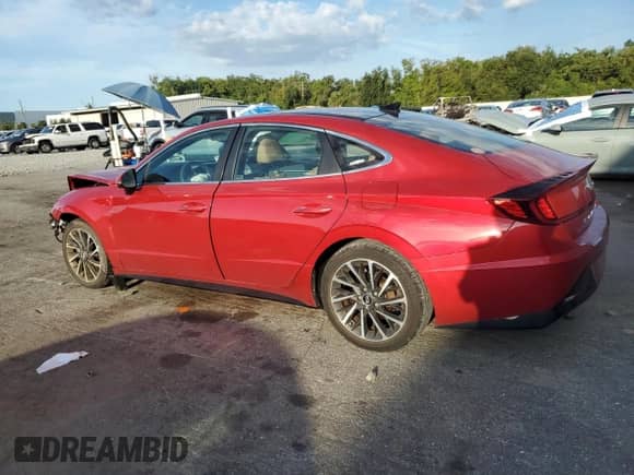 2020 Hyundai Sonata Limited с VIN 5NPEH4J2XLH024366, выставлен на аукционе Copart как лот 80807225 с пробегом 48 908 миль миль и На запчасти • Non repairable. История ставок и продаж доступна на DreamBid. Изображение 2.