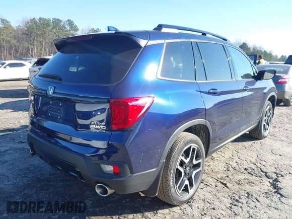 2022 Honda Passport Elite с VIN 5FNYF8H01NB010789, выставлен на аукционе IAAI как лот 41623091 с пробегом 17 764 миль миль и . История ставок и продаж доступна на DreamBid. Изображение 4.
