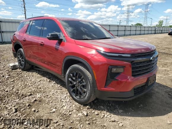2024 Chevrolet Traverse FWD LT with VIN 1GNERGKS3RJ140898, listed as a Copart auction lot 57919035 with 7,680 mi miles and Salvage title. Bid and sale history available at DreamBid. Image 4.