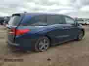 2023 Honda Odyssey EX with VIN 5FNRL6H55PB076665, listed as a Copart auction lot 57663235 with 19,346 mi miles and Salvage title. Bid and sale history available at DreamBid. Image 3.