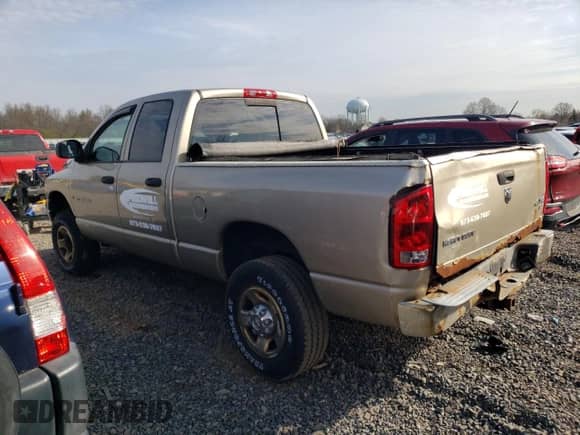 2005 Dodge 2500 SLT with VIN 3D7KS28DX5G836249, listed as a Copart auction lot 52722255 with 204,400 mi miles and Clean title. Bid and sale history available at DreamBid. Image 2.