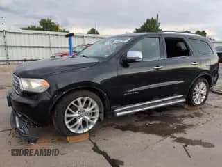 2014 Dodge Durango Citadel with VIN 1C4RDJEG5EC557337, listed as a Copart auction lot 66363165 with 129,036 mi miles and Clean title. Bid and sale history available at DreamBid. Image 1.