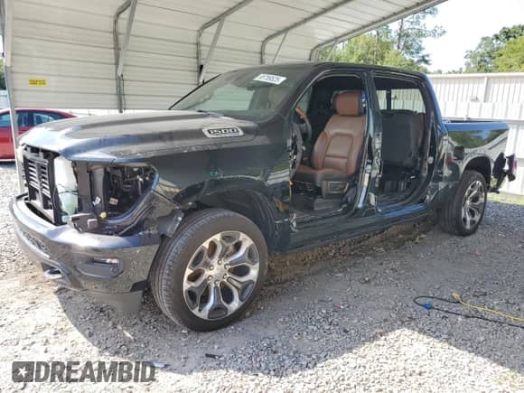 2022 Ram 1500 Longhorn z VIN 1C6SRFKT3NN100720, wystawiony jako Copart lot #65789525 z przebiegiem 21 505 mil mil oraz Szkoda całkowita • Salvage title. Historia ofert i sprzedaży dostępna na DreamBid. Obrazek 1.