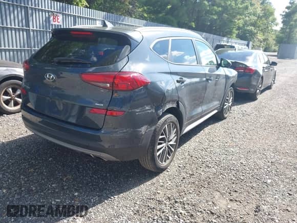 2021 Hyundai Tucson Sport with VIN KM8J3CAL3MU380600, listed as a IAAI auction lot 43050098 with 37,378 mi miles and . Bid and sale history available at DreamBid. Image 4.
