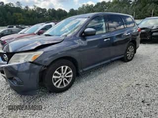 2014 Nissan Pathfinder SL with VIN 5N1AR2MN8EC713094, listed as a Copart auction lot 80140805 with 130,921 mi miles and Salvage title. Bid and sale history available at DreamBid. Image 1.
