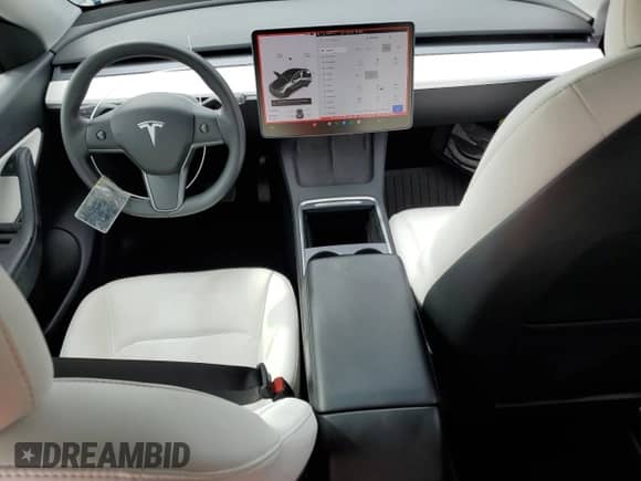 2021 Tesla Model Y Long Range with VIN 5YJYGDEE8MF284219, listed as a Copart auction lot 85148495 with 59,181 mi miles and Salvage title. Bid and sale history available at DreamBid. Image 8.