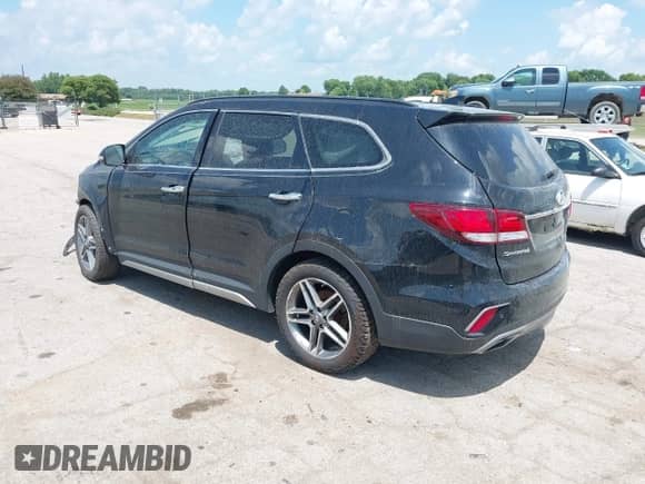2017 Hyundai Santa Fe Limited Ultimate with VIN KM8SRDHF7HU183010, listed as a IAAI auction lot 42688265 with 117,602 mi miles and . Bid and sale history available at DreamBid. Image 3.
