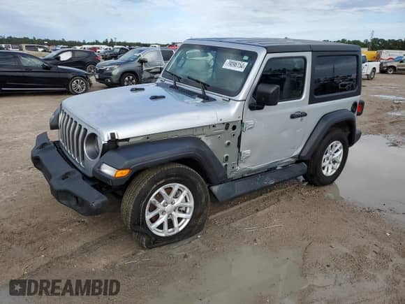 2023 Jeep Wrangler Sport с VIN 1C4GJXANXPW639931, выставлен на аукционе Copart как лот 79096154 с пробегом 5 467 миль миль и Списание • Salvage title. История ставок и продаж доступна на DreamBid. Изображение 1.