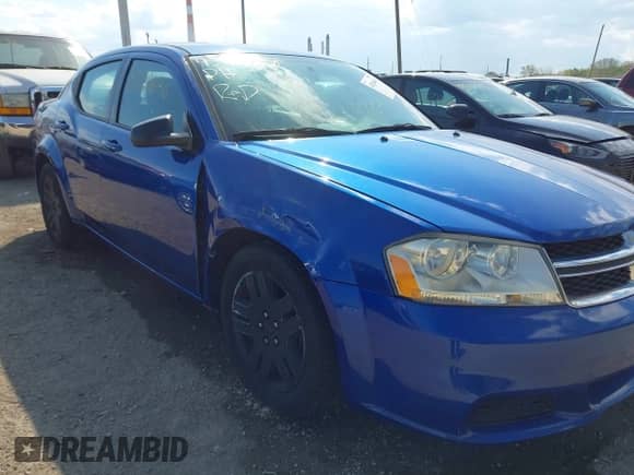 2013 Dodge Avenger SE V6 with VIN 1C3CDZAG7DN754253, listed as a IAAI auction lot 43286640 with 88,730 mi miles and . Bid and sale history available at DreamBid. Image 6.