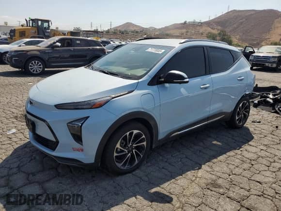 2022 Chevrolet Bolt EUV Premier with VIN 1G1FZ6S01N4112265, listed as a Copart auction lot 71773855 with 55,403 mi miles and Salvage title. Bid and sale history available at DreamBid. Image 1.