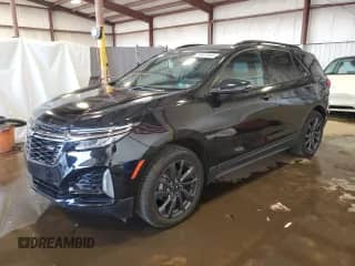 2024 Chevrolet Equinox RS with VIN 3GNAXWEG2RL122486, listed as a Copart auction lot 83973685 with 15,045 mi miles and Salvage title. Bid and sale history available at DreamBid. Image 1.
