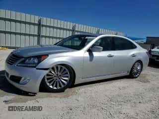 2014 Hyundai Equus Signature z VIN KMHGH4JH4EU083088, wystawiony jako Copart lot #49777795 z przebiegiem 49 217 mil mil oraz Szkoda całkowita • Salvage title. Historia ofert i sprzedaży dostępna na DreamBid. Obrazek 1.